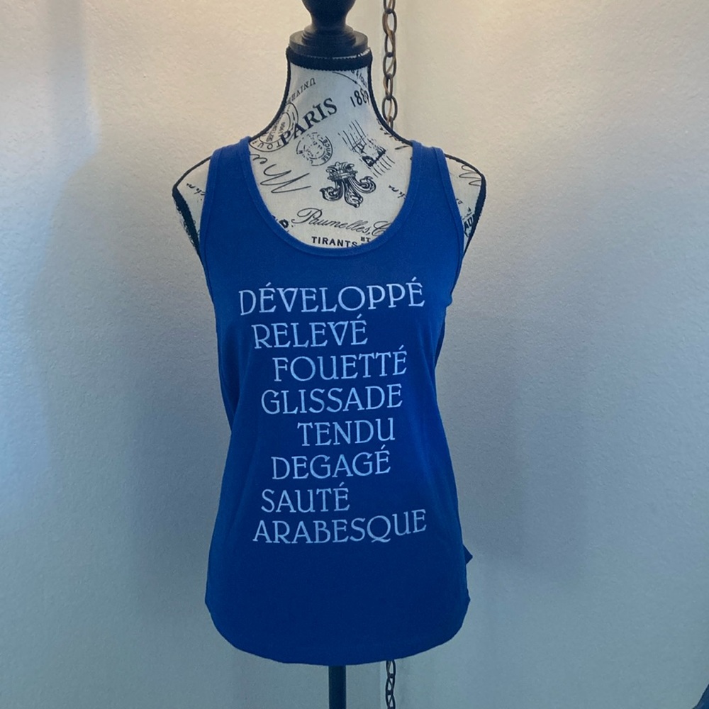 Ballet lingo racerback rank Size L by Next Level